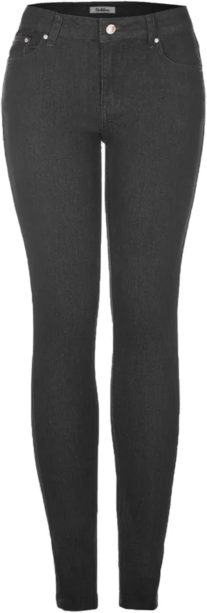 2LUV Women's Solid Stretchy 5 Pocket Skinny Jeans