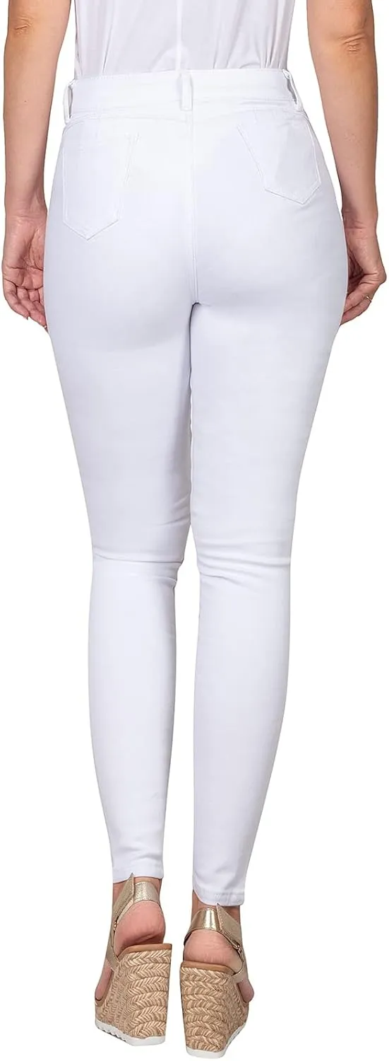 2LUV Women's Solid Stretchy 5 Pocket Skinny Jeans