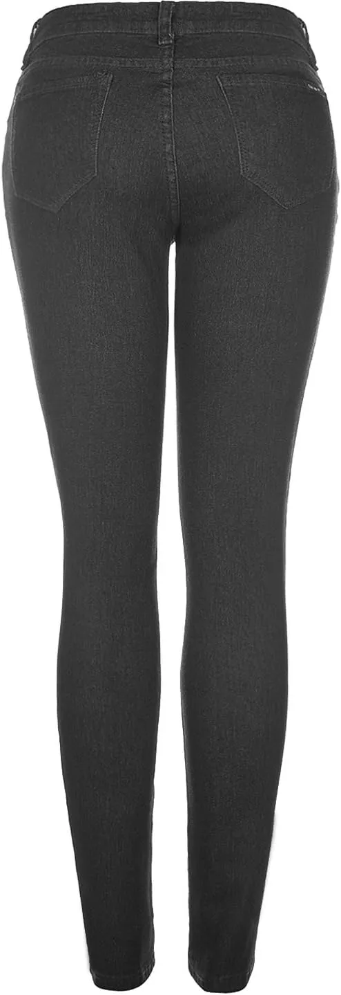 2LUV Women's Solid Stretchy 5 Pocket Skinny Jeans