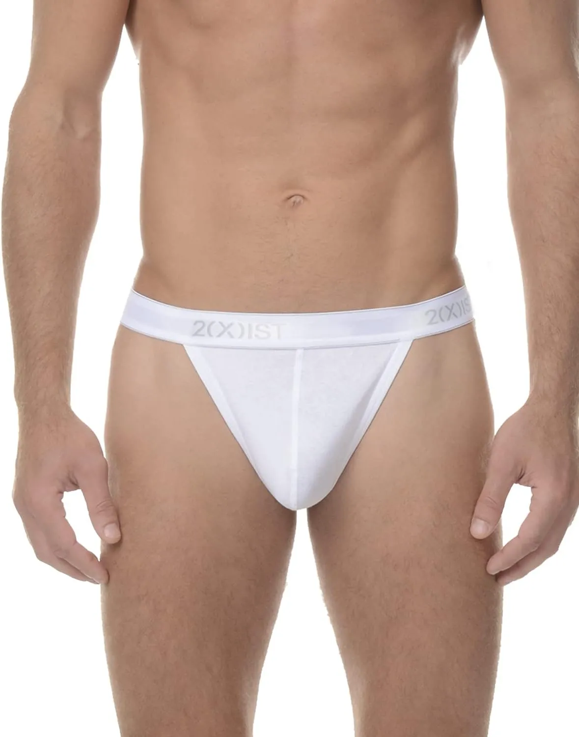 2(X)IST mens Essential Cotton Y-back Thong 3-pack