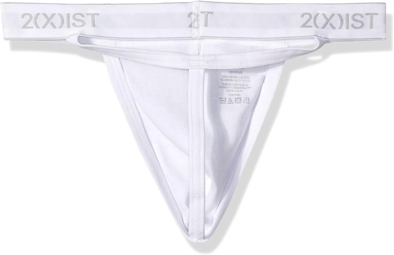 2(X)IST mens Essential Cotton Y-back Thong 3-pack