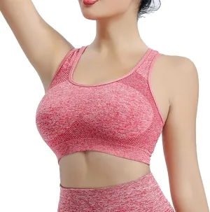 3Pcs Padded Plus Size Sports Bra High Impact Tank Athletic Running Sports Bras for Women Racerback Comfy High Support