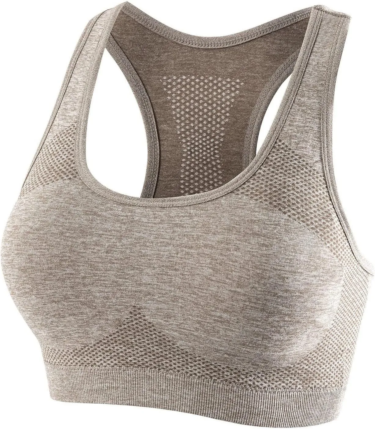 3Pcs Padded Plus Size Sports Bra High Impact Tank Athletic Running Sports Bras for Women Racerback Comfy High Support