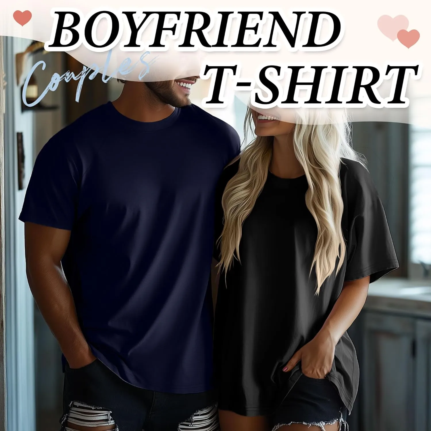 4 Pack Men's Big & Tall Short Sleeve Tees, Crew Neck Cotton Blend T-Shirts Moisture Wicking Stretch Casual Gym Wear