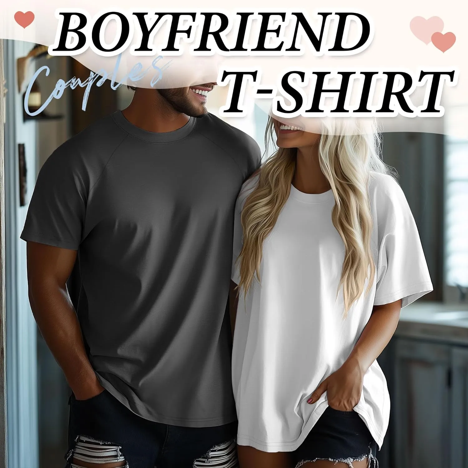 4 Pack Men's Big & Tall Short Sleeve Tees, Crew Neck Cotton Blend T-Shirts Moisture Wicking Stretch Casual Gym Wear