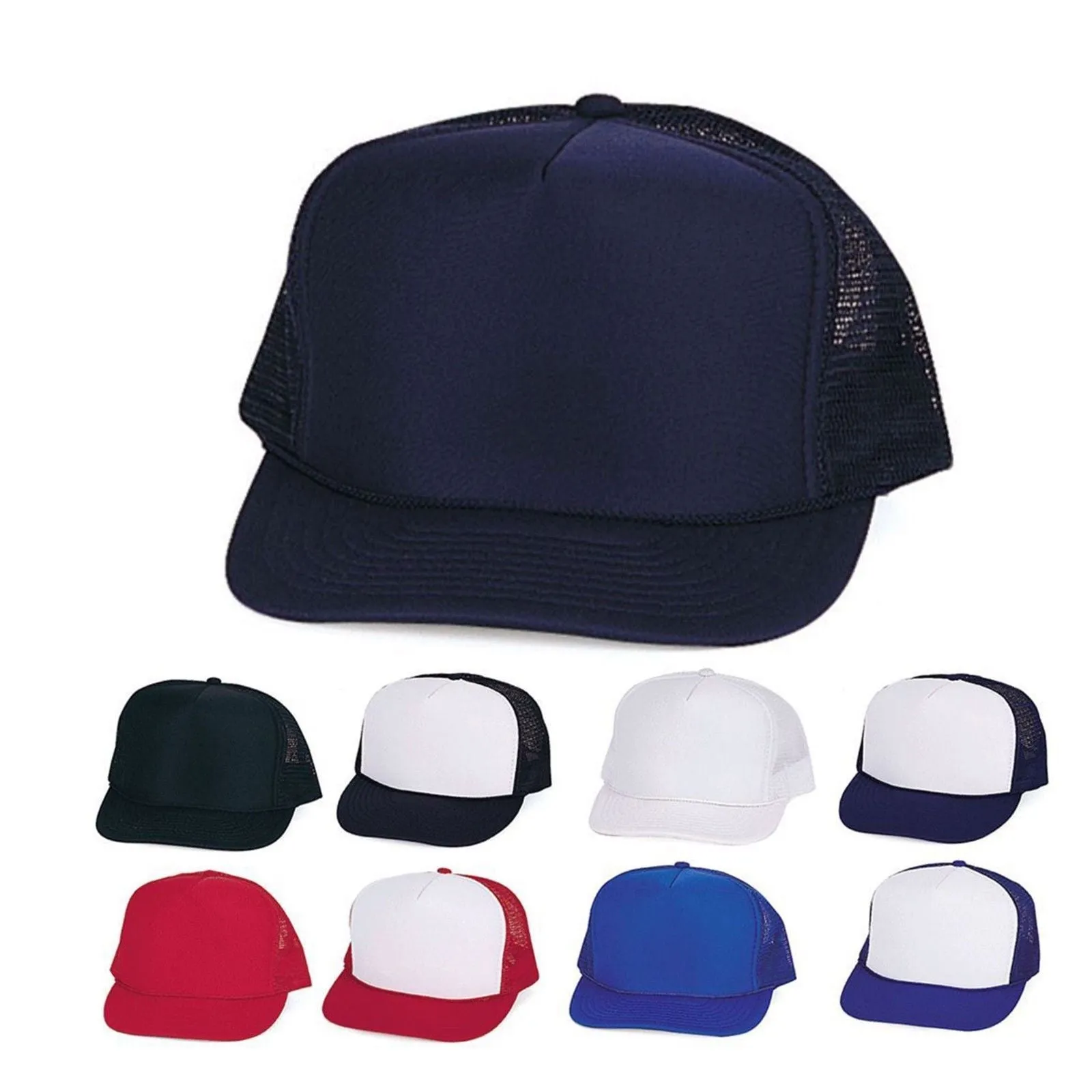 5 Hats Lot Youth Boys Girls Kids Foam Mesh 5 Panel Baseball Caps  Wholesale Bulk