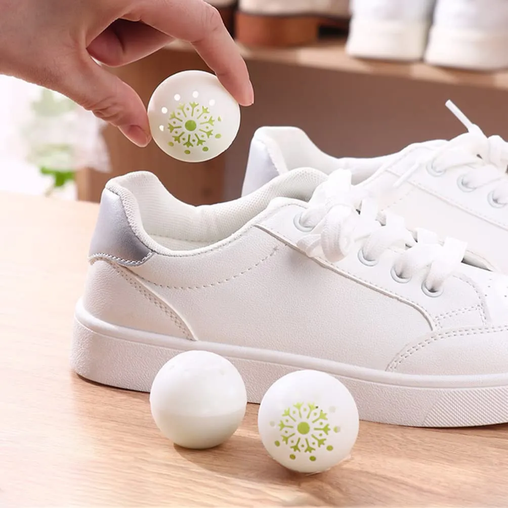 ABOOFAN 18pcs Sneaker Deodorizer Ball Foot Odor Eliminators Gym Bag Lockers Air Purifying Bags Car Air Freshener for Shoes Wardrobe Closets