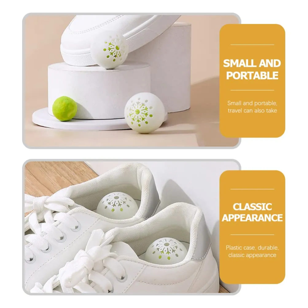ABOOFAN 18pcs Sneaker Deodorizer Ball Foot Odor Eliminators Gym Bag Lockers Air Purifying Bags Car Air Freshener for Shoes Wardrobe Closets
