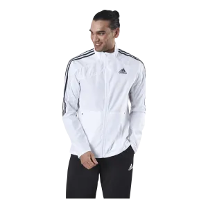Adidas Marathon Jacket 3 Stripe Men White / Black
