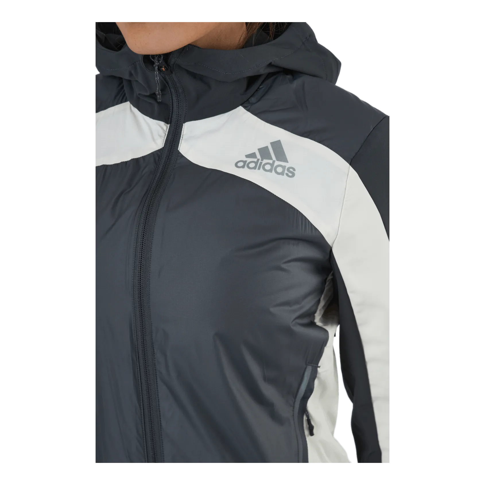 Adidas Marathon Jacket Ocean P.Blue Women Grey Six / Wonder White