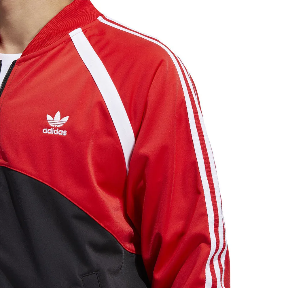 Adidas SST Blocked Men's Track Jacket Black-Vivid Red