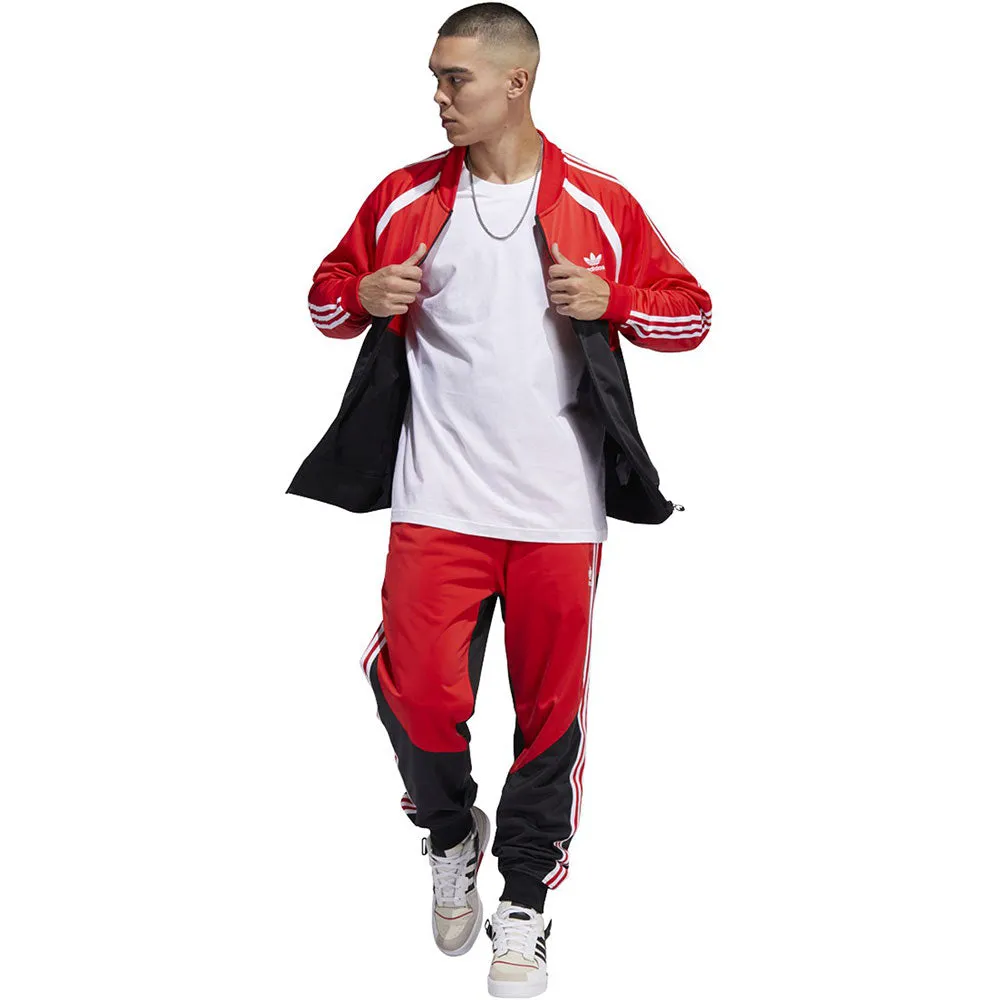 Adidas SST Blocked Men's Track Jacket Black-Vivid Red