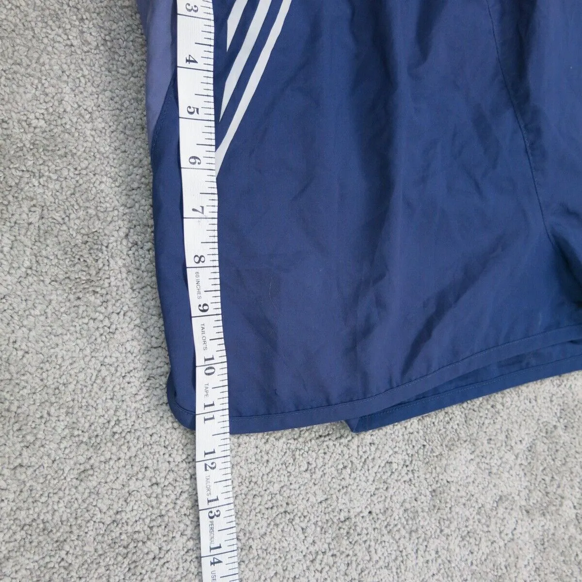Adidas Womens Activewear Logo Running Shorts High Rise Blue Purple Size Medium