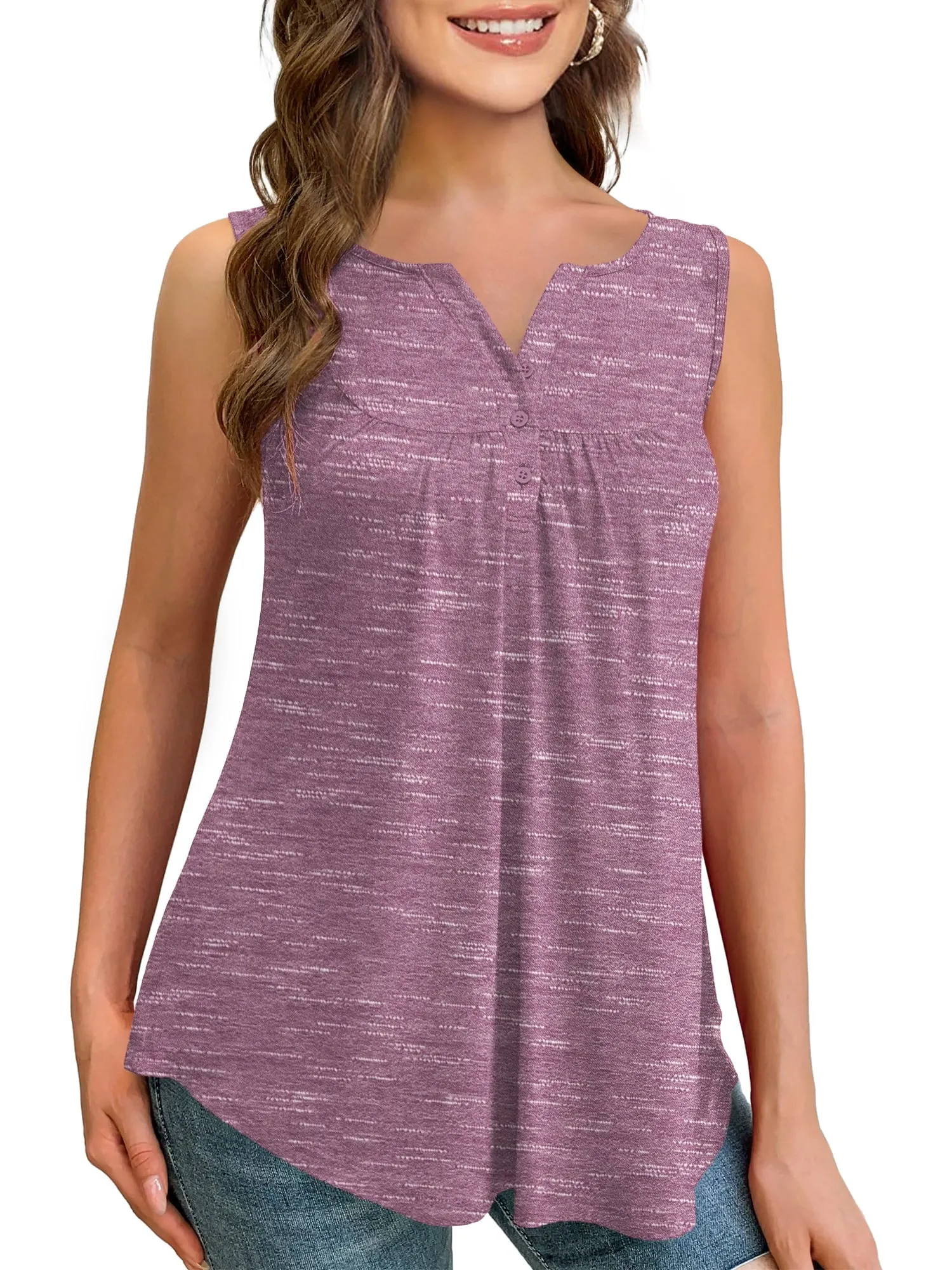 a.Jesdani Womens Plus Size Tunic Tank Tops Sleeveless Casual Blouses m-4x