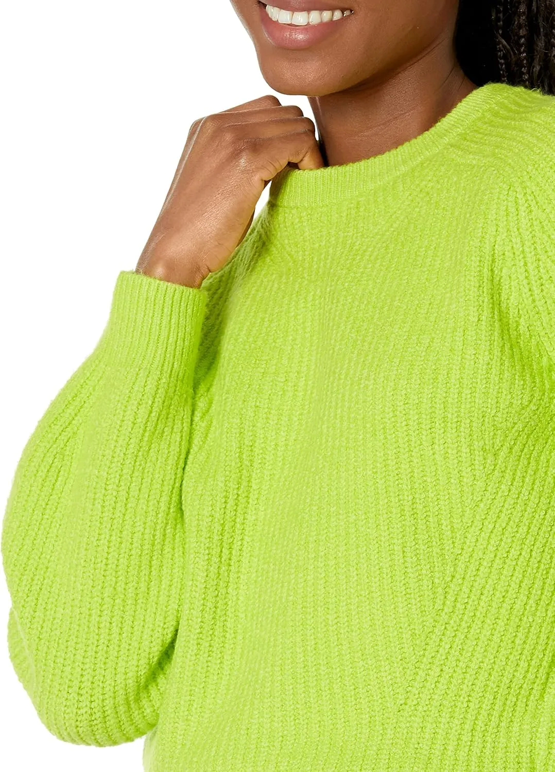 Amazon Essentials Ribbed Long Sleeve Sweaters for Women, Crewneck