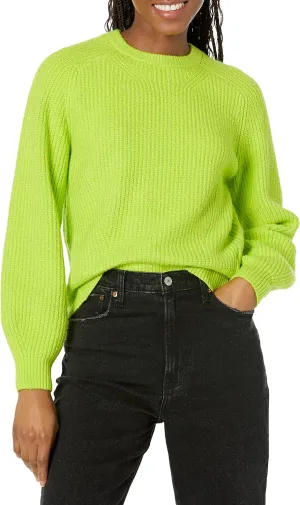 Amazon Essentials Ribbed Long Sleeve Sweaters for Women, Crewneck