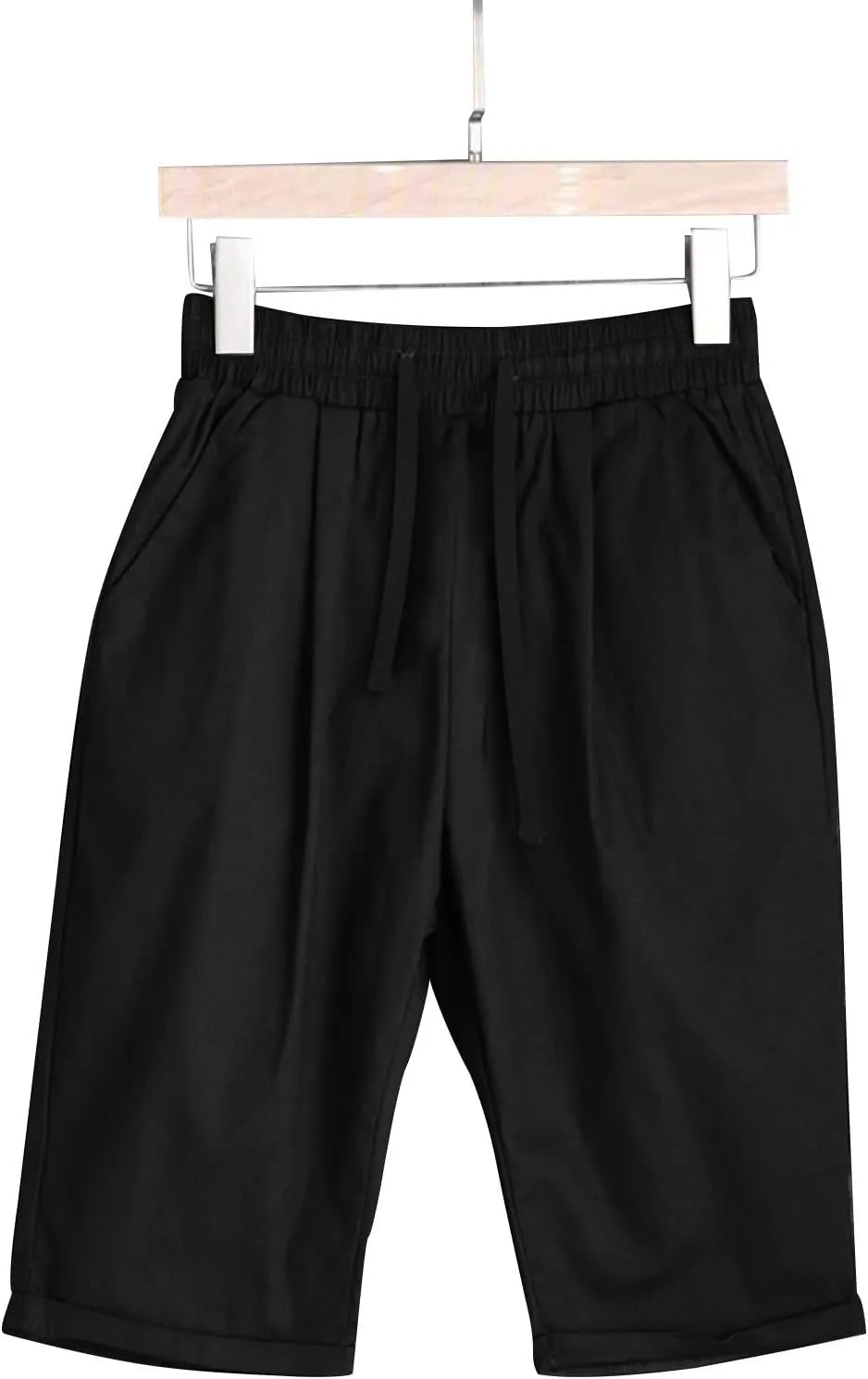 AMDBEL Bermuda Shorts for Women Trendy Womens Hiking Long Shorts Quick Dry Bermuda Cargo Pants Lightweight Knee Length Shorts