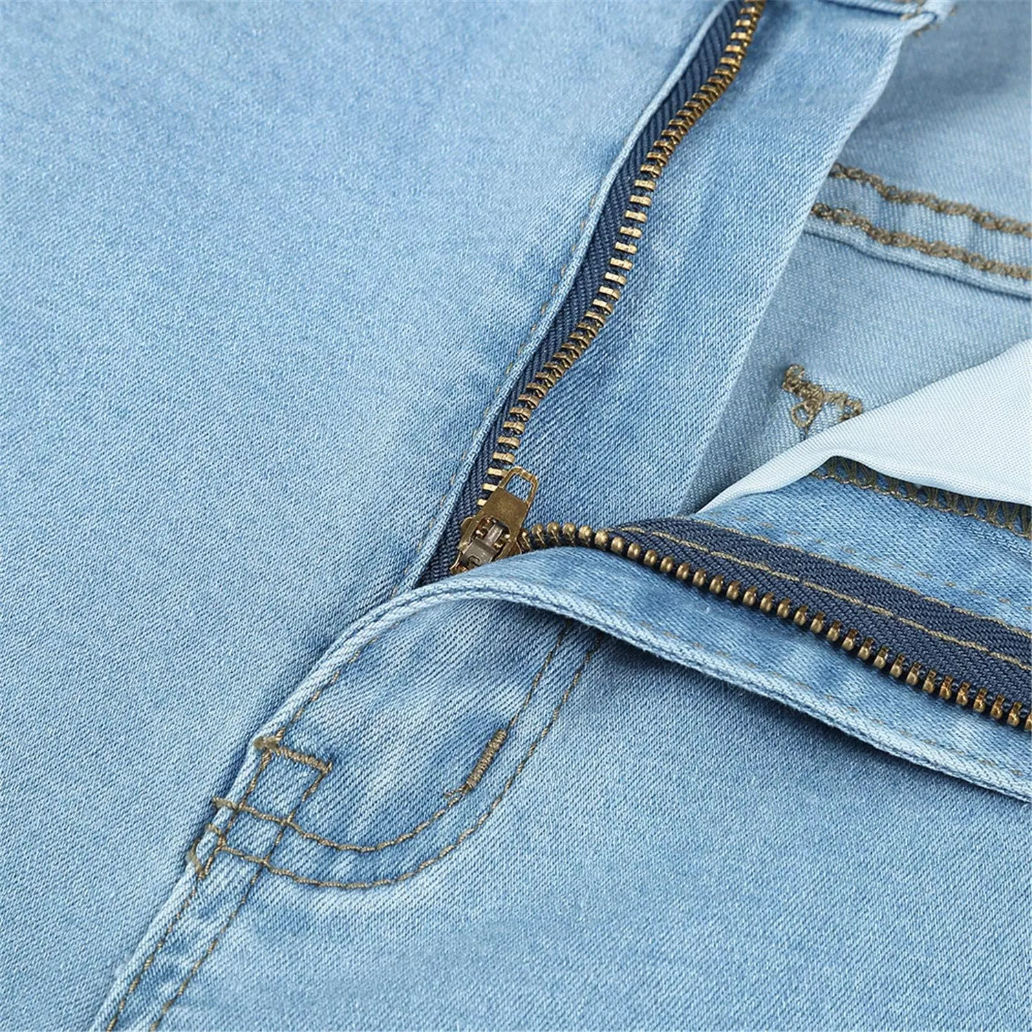Andongnywell Super High Waisted Stretchy Skinny Jeans Denim Pants