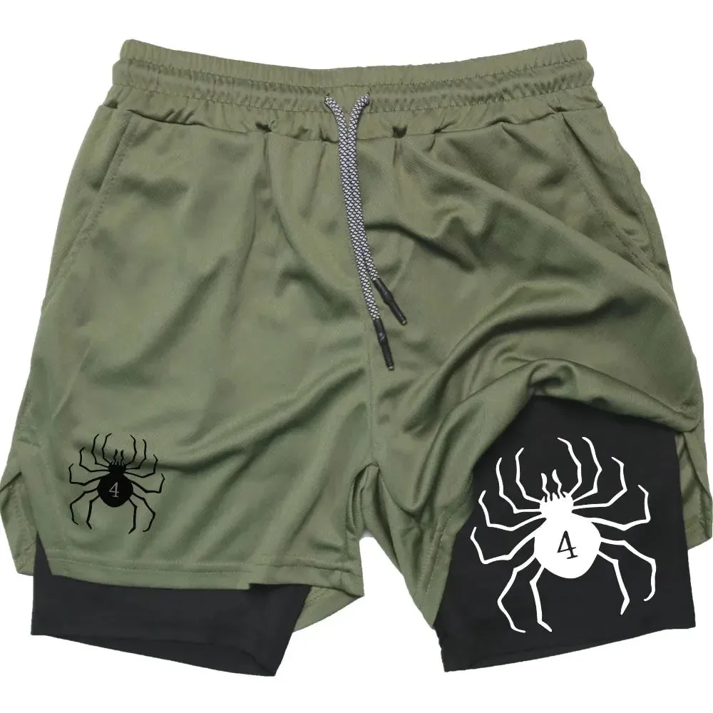 Anime Hunter X Spider Gym Shorts Mesh Gym Shorts