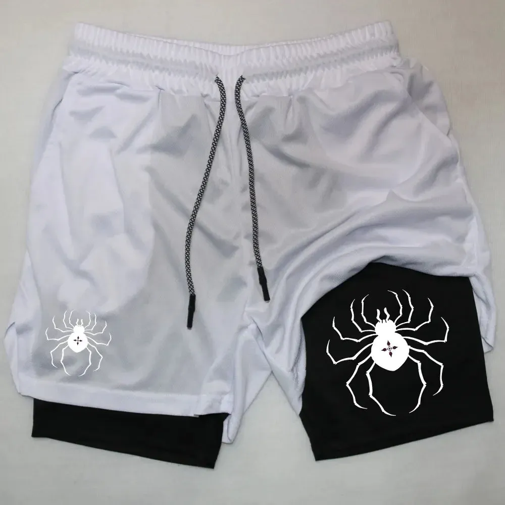 Anime Hunter X Spider Gym Shorts Mesh Gym Shorts
