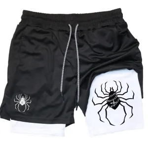 Anime Hunter X Spider Gym Shorts Mesh Gym Shorts