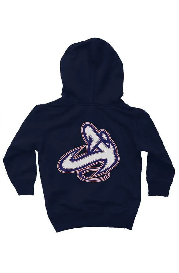 Athletic Apparatus Navy Blue rwb logo kids fleece
