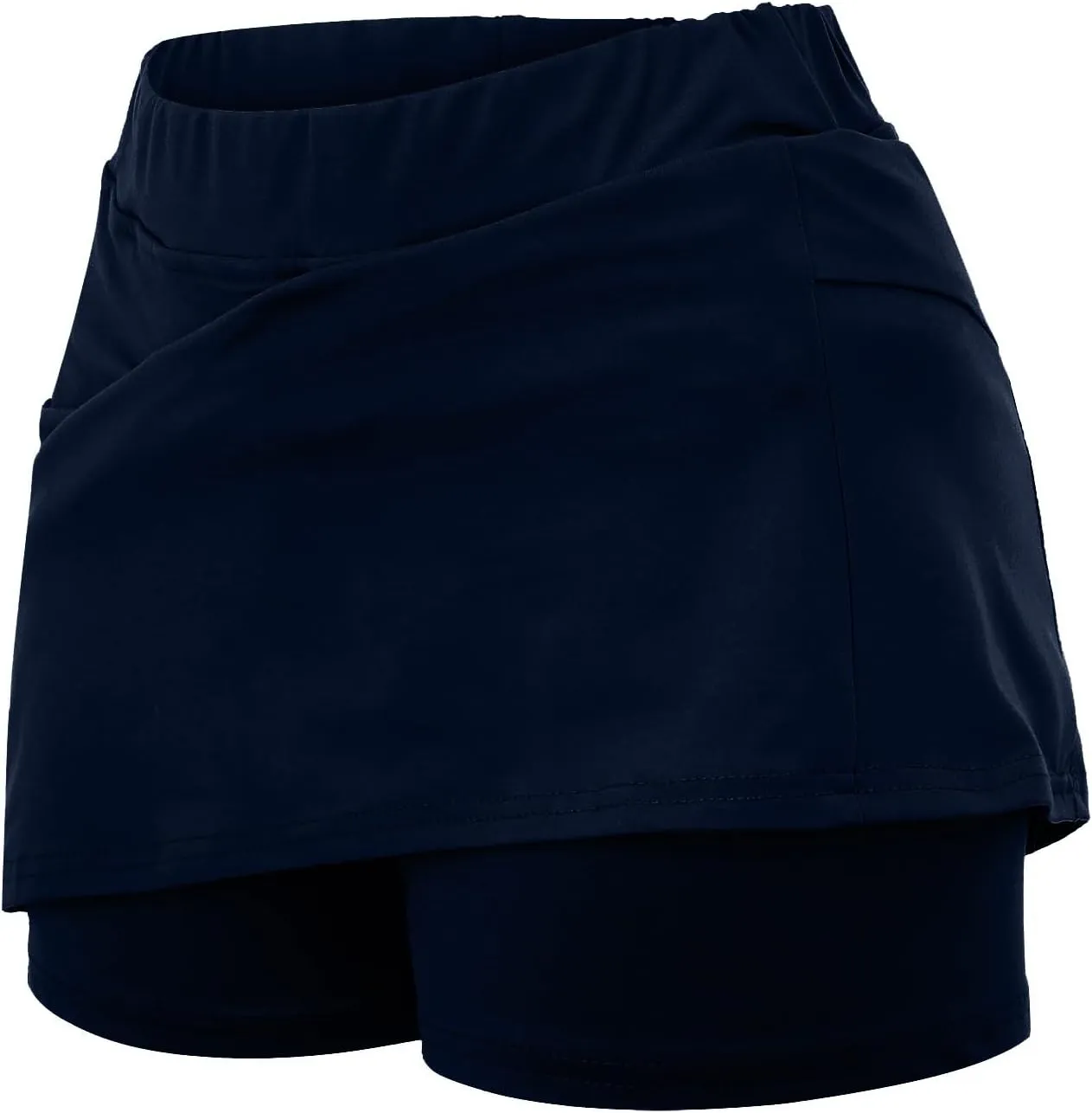 Athletic Skirt with Built in Shorts for Women Casual Lightweight Shorts Elastic High Waisted Workout Yoga Short