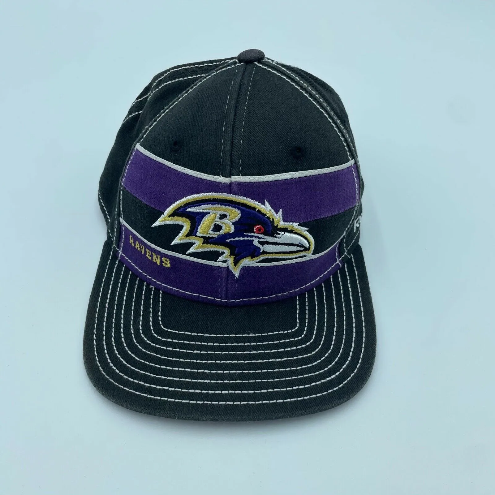 Baltimore Ravens Reebok NFL Football Dual Threat Stretch Fit Cap Hat L/XL