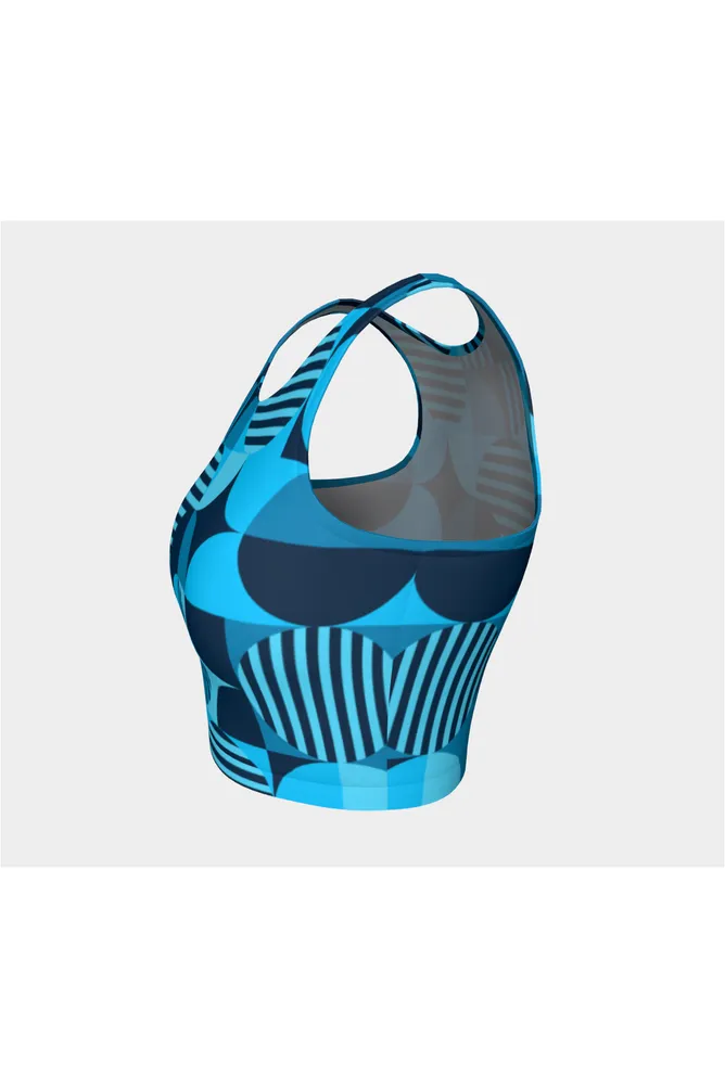Bauhaus Blue Athletic Top