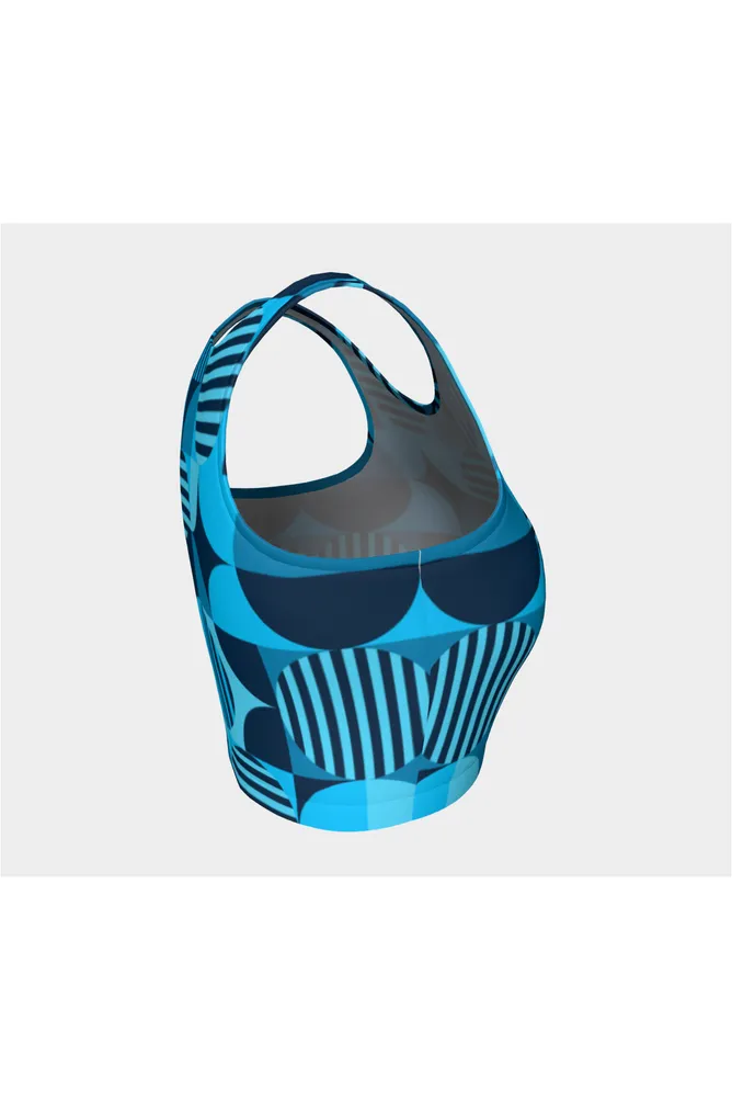 Bauhaus Blue Athletic Top