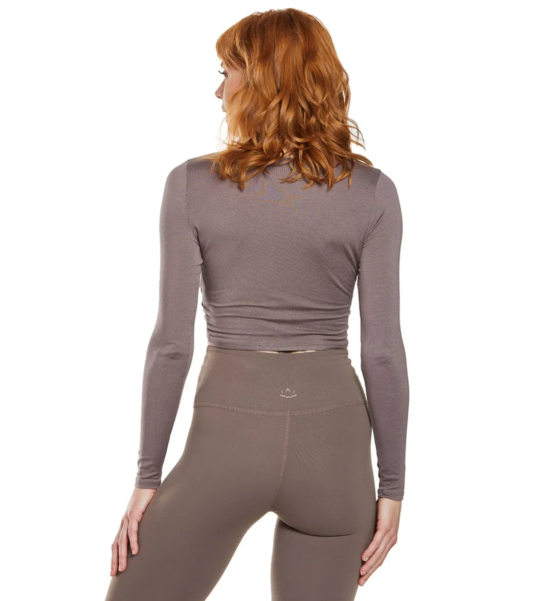 Beyond Yoga Crossroads Reversible Cropped After Yoga Pullover