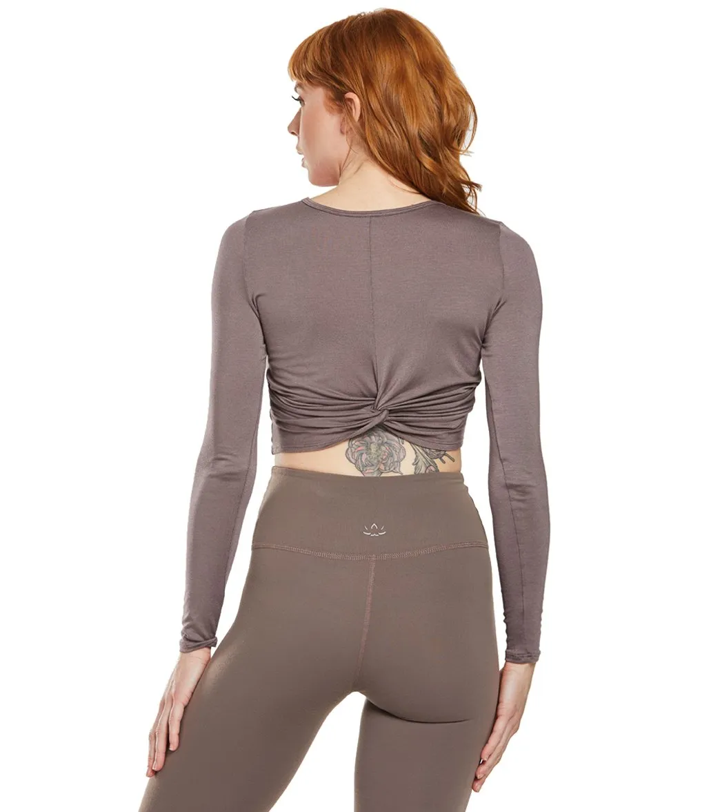 Beyond Yoga Crossroads Reversible Cropped After Yoga Pullover