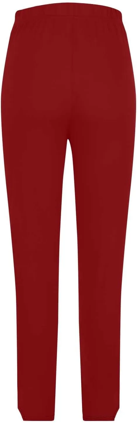 Bidobibo Winter Leggings for Women High Waited Workout Pants Solid Elastic Waist Joggers Seamless Compression Yoga Pants