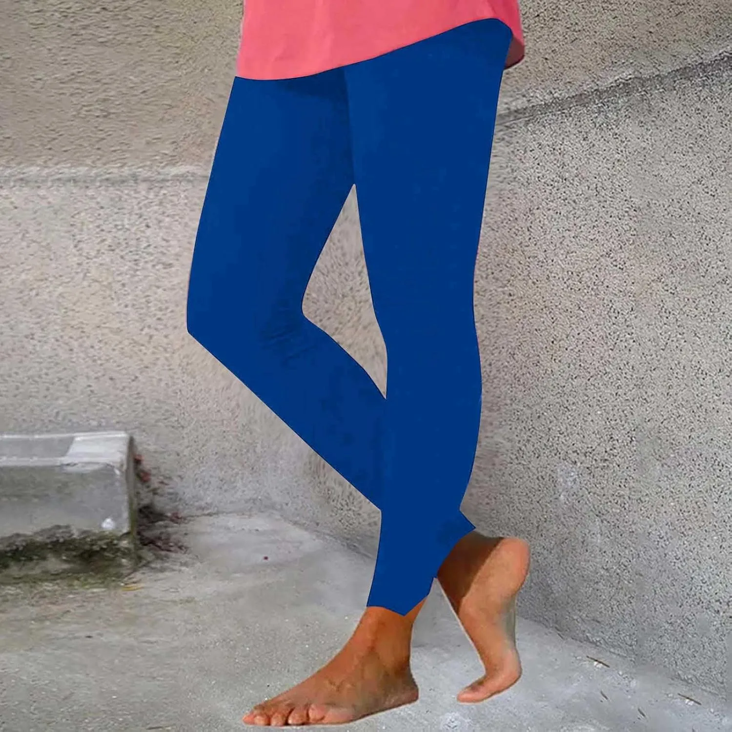 Bidobibo Winter Leggings for Women High Waited Workout Pants Solid Elastic Waist Joggers Seamless Compression Yoga Pants