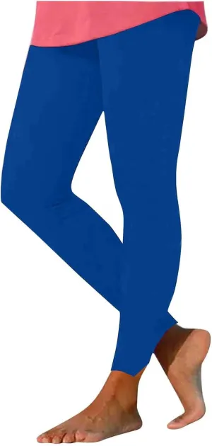 Bidobibo Winter Leggings for Women High Waited Workout Pants Solid Elastic Waist Joggers Seamless Compression Yoga Pants