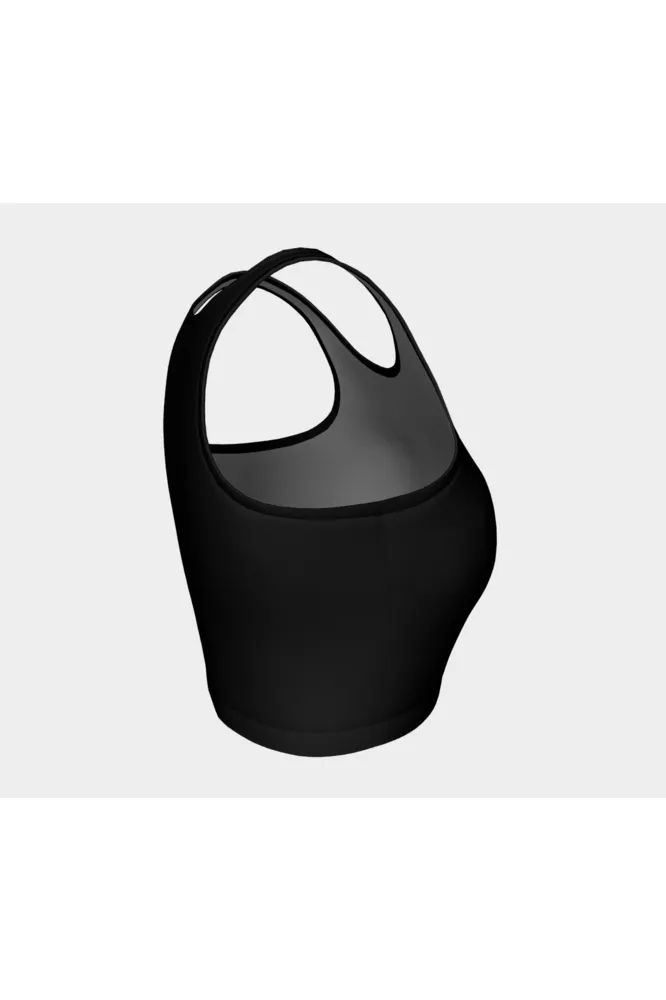 Black Athletic Crop Top