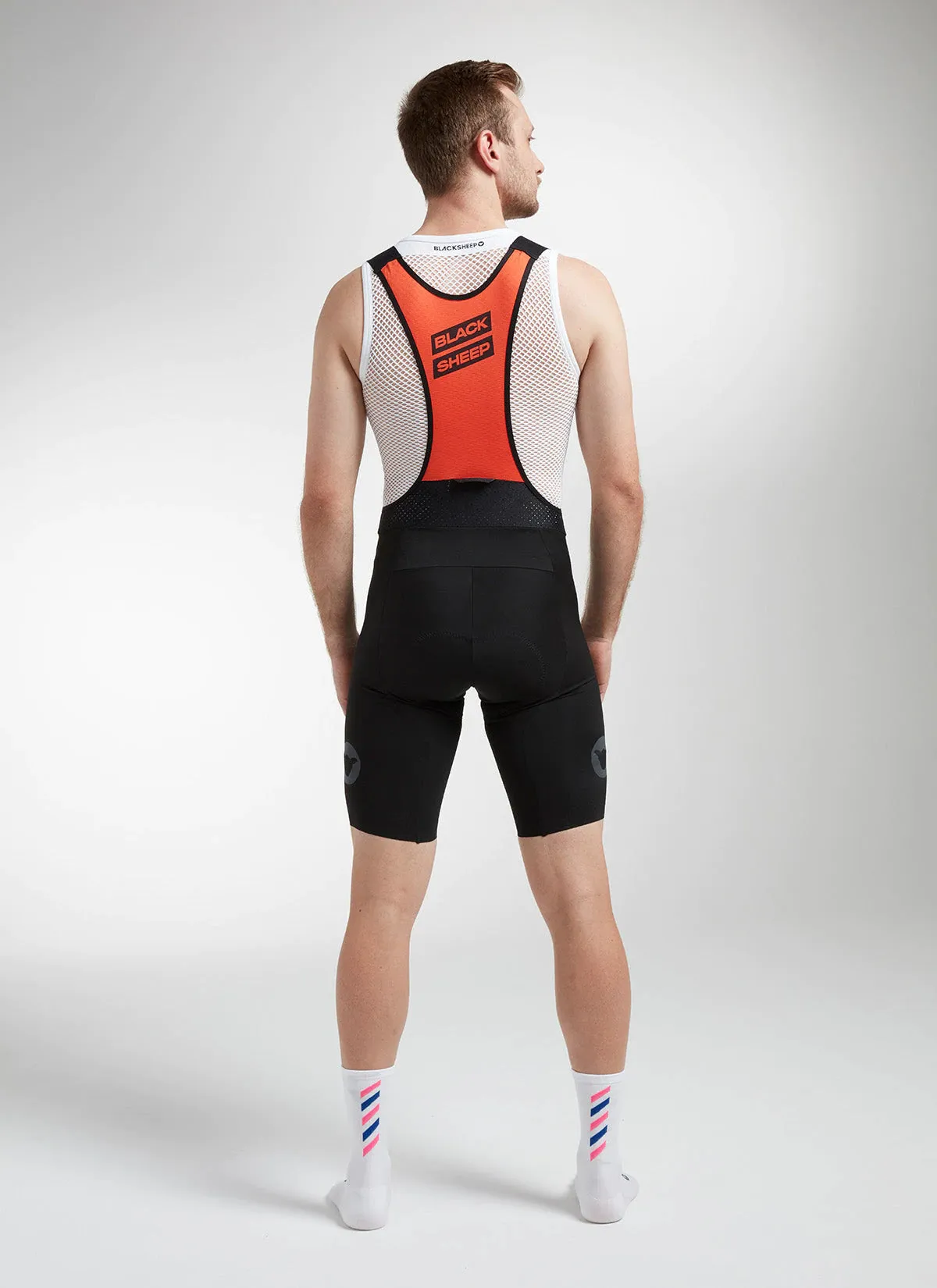 Black Sheep Men's Racing Seamless Bib and Brace 2.0 - Black