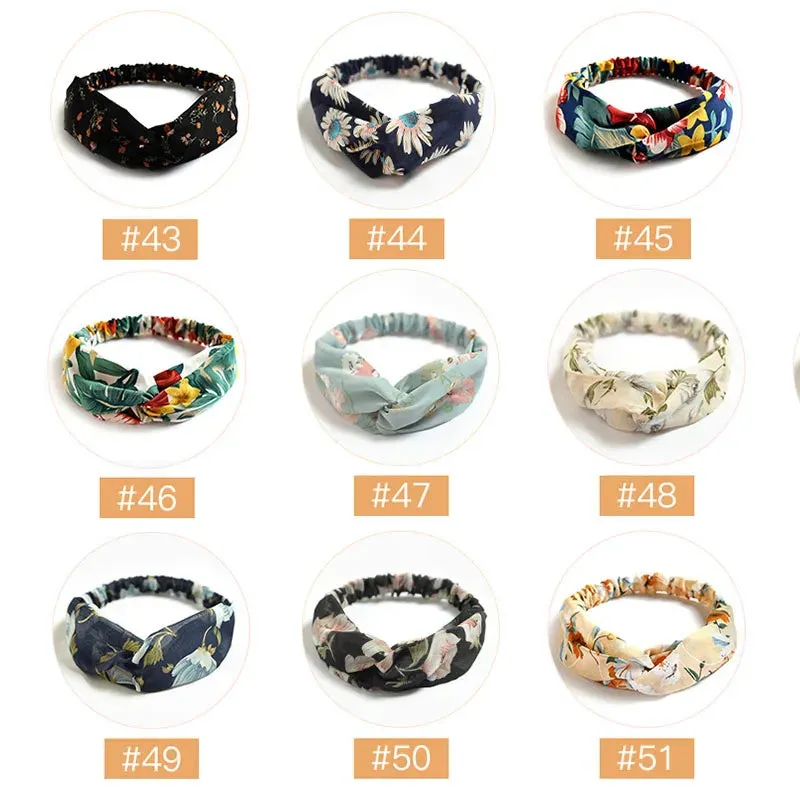Boho Print Headbands: Vintage Hair Accessories