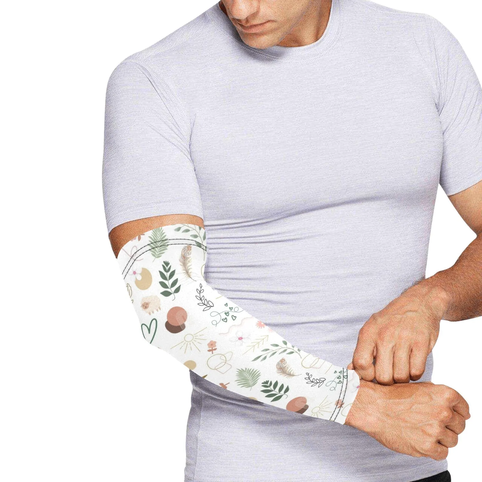 Boho White Weather Protection Arm Sleeves (FWS)