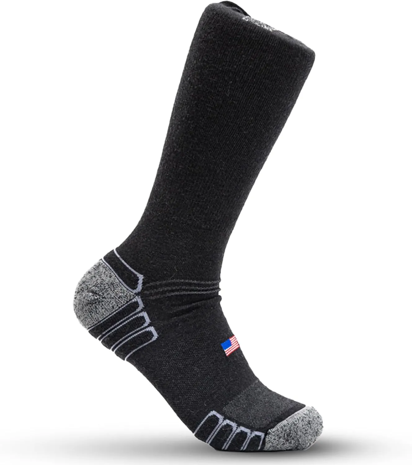 Boot Work Socks – Sweat-Wicking, Durable Wool Socks for Long Shifts – Up to 12" Boots – Made in USA