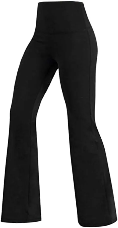 Booty Scrunch Leggings for Women Trendy High Waist Tummy Control Sports Flared Yoga Leggings Seamless Athletic Pants