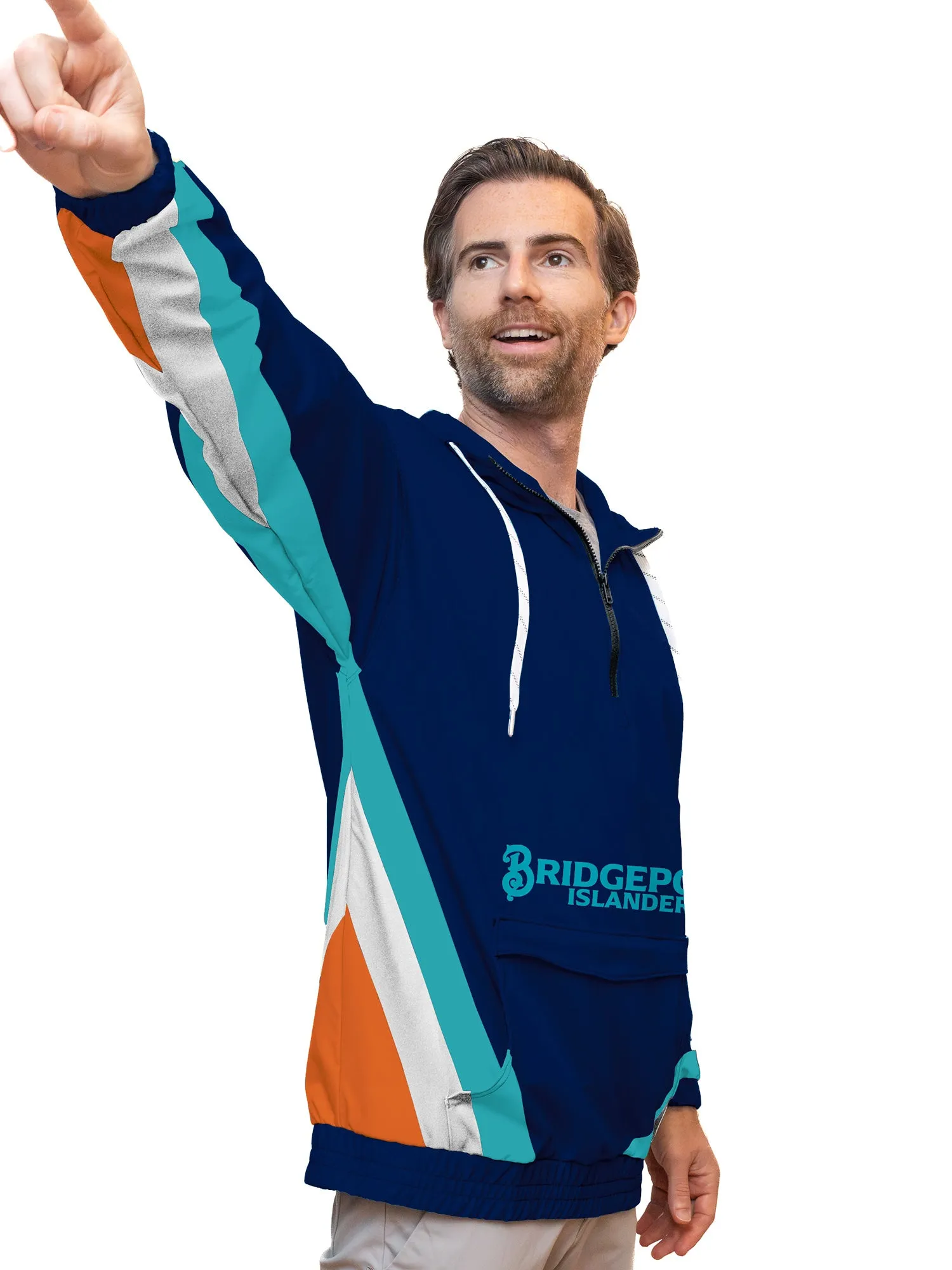 Bridgeport Islanders Fisherman Hockey Windbreaker