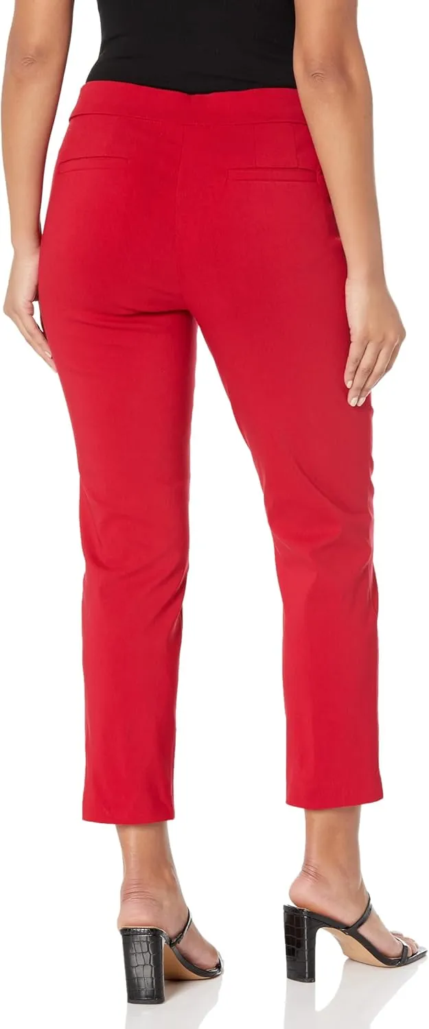 Briggs New York Women's Super Stretch Millennium Slimming Pull-on Ankle Pant