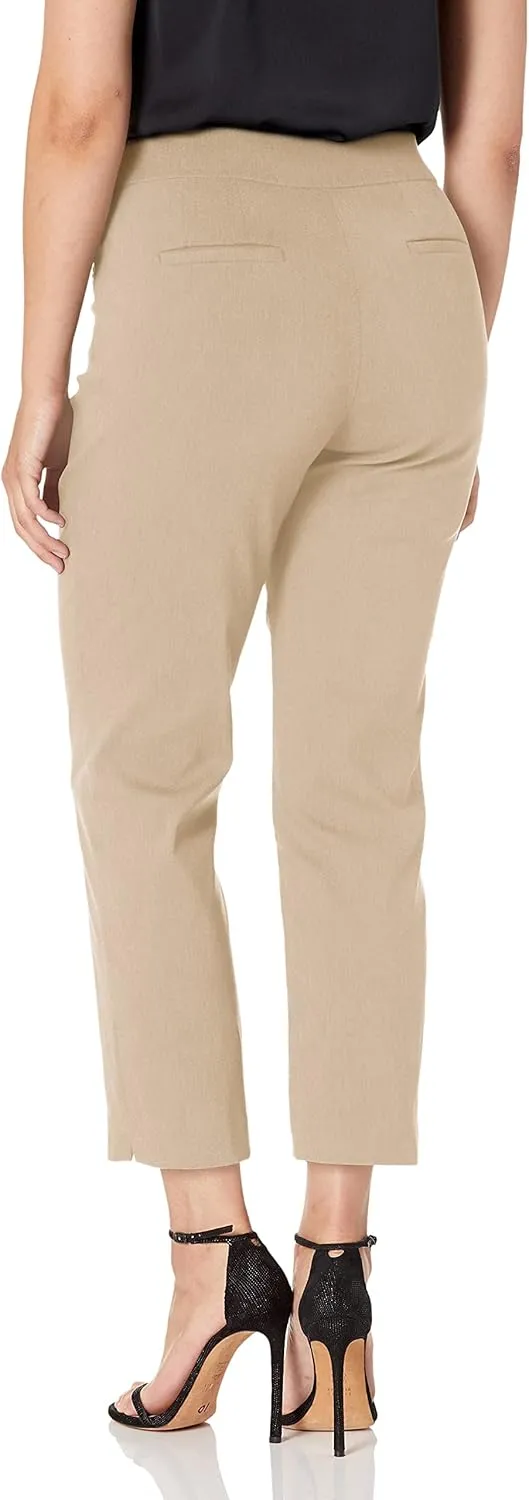 Briggs New York Women's Super Stretch Millennium Slimming Pull-on Ankle Pant