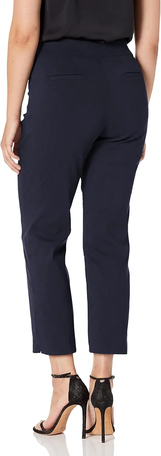 Briggs New York Women's Super Stretch Millennium Slimming Pull-on Ankle Pant