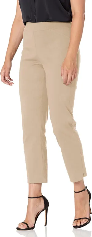 Briggs New York Women's Super Stretch Millennium Slimming Pull-on Ankle Pant