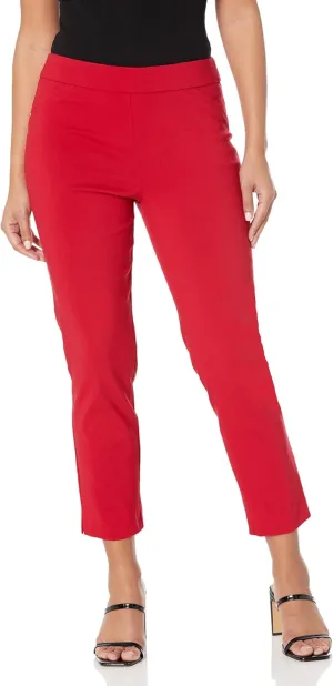 Briggs New York Women's Super Stretch Millennium Slimming Pull-on Ankle Pant