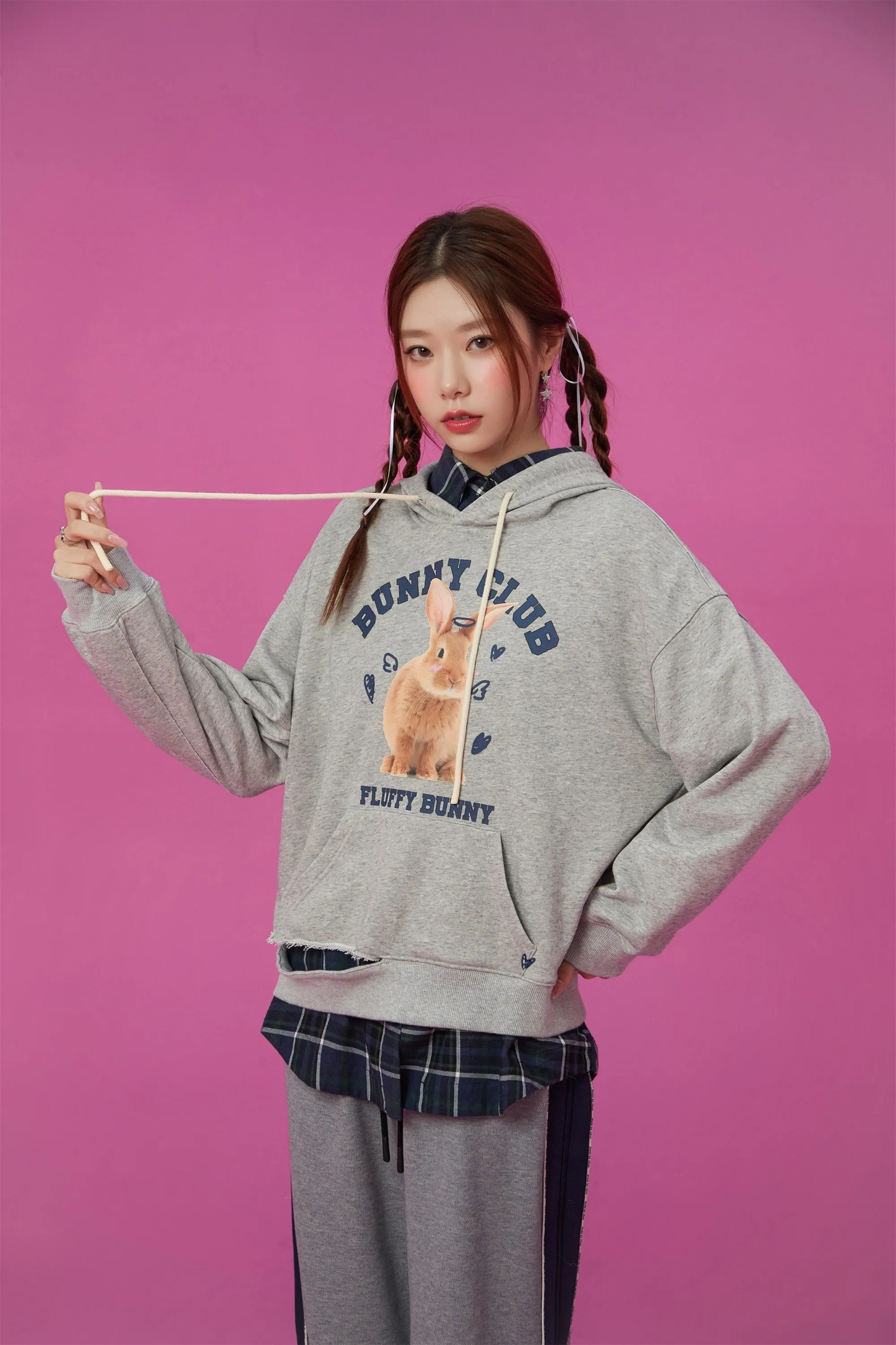 Bunny Club Slit Hoodie