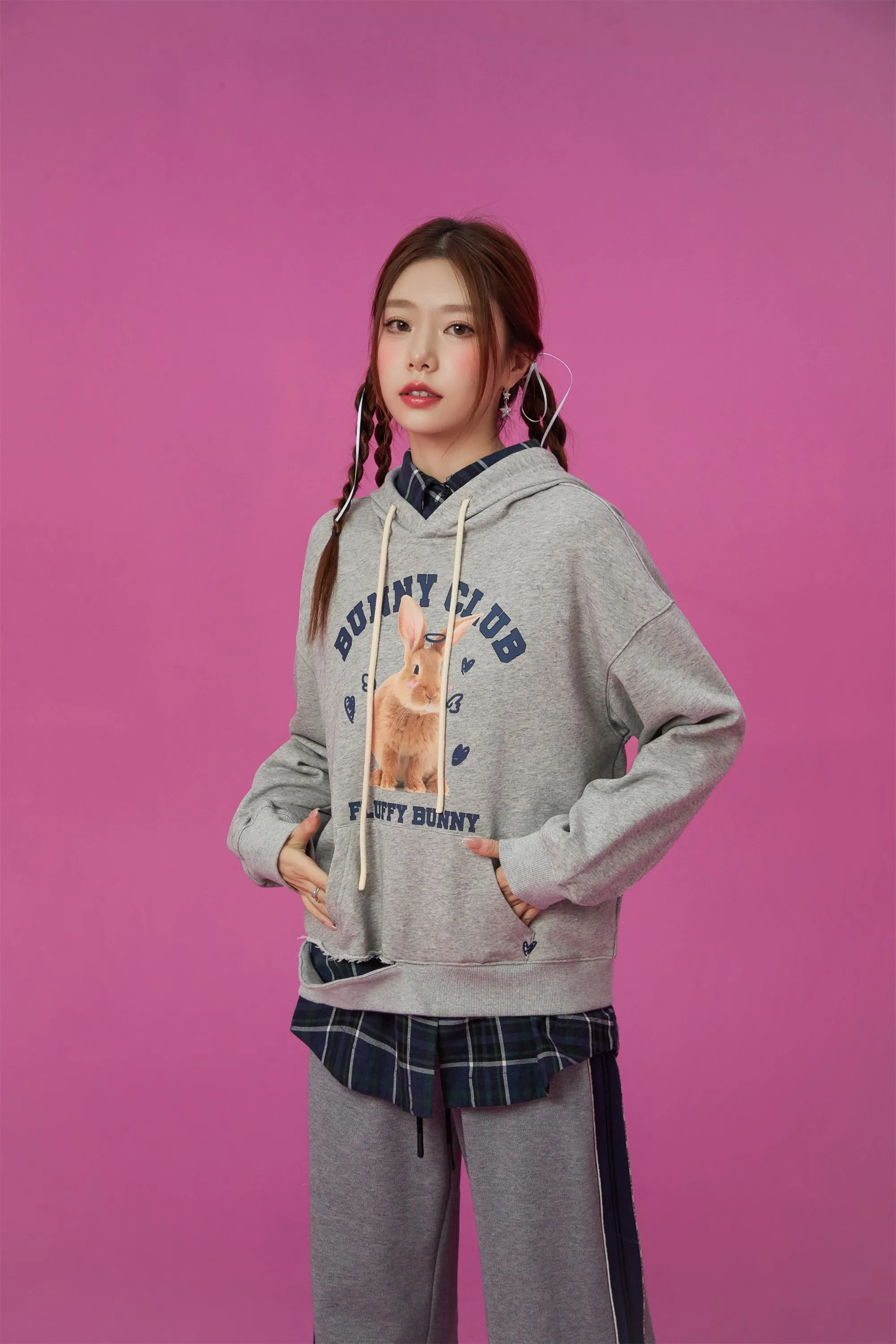 Bunny Club Slit Hoodie