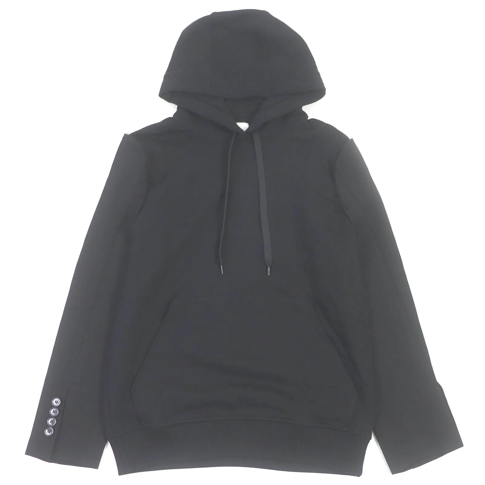 Burberry Cotton Pullover Hoodie Black XS